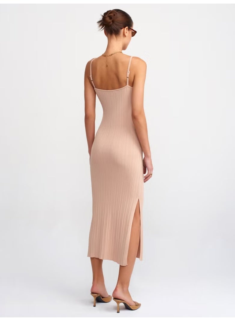 Dilvin Ribbed Knit Dress - Image 2